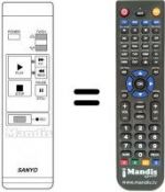 Replacement remote control 613.071.0543