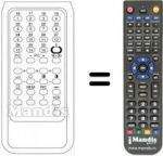 Replacement remote control Sambers TVC 30 PROG