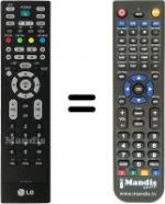 Replacement remote control LG 42 LE 2R