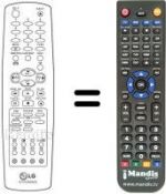 Replacement remote control LG KE 14PZ GX / BX / PX