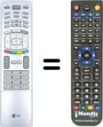 Replacement remote control LG RZ-42PX10
