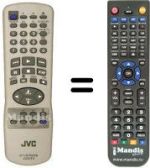 Replacement remote control JVC HR-J285
