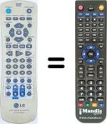 Replacement remote control 6711R1P082A