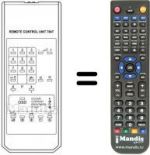 Replacement remote control 784 T OSD