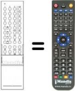 Replacement remote control 655602 H