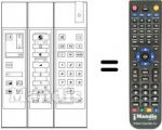 Replacement remote control UNIVERSUM 7254204