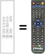 Replacement remote control 93096 B