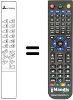 Replacement remote control 939P-163A1
