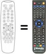 Replacement remote control Inno Hit 21 TX SILVER
