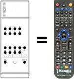 Replacement remote control T 524 A