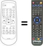 Replacement remote control Daewoo STVB-220