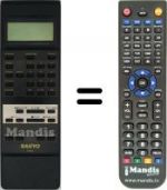 Replacement remote control A05141 LCD