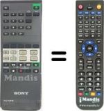Replacement remote control Sony KV-C 2569 D