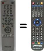 Replacement remote control Samsung SV 657 X