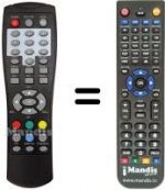 Replacement remote control MPMAN DVB-T 1008