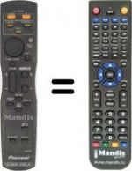 Replacement remote control Pioneer PDP 42 MVE 1
