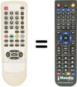 Replacement remote control Skintek SK-LCDTV20-B (ver. 2)