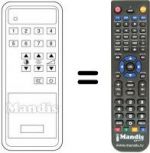 Replacement remote control JVC 7823 FC