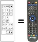 Replacement remote control CT-74 FC