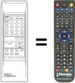 Replacement remote control Radiotone TV 5501 LVT