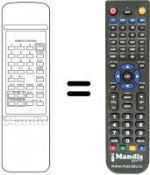 Replacement remote control Multitech CTV 1412