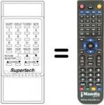 Replacement remote control Supertech CTV 236