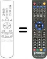Replacement remote control Universum FT 7141 UNIVERSUM