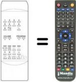 Replacement remote control Atlantic CTV 3715