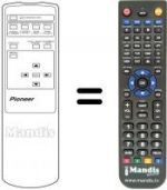Replacement remote control Pioneer PDP 502 MXE