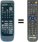 Replacement remote control Pioneer SD T50W1