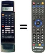 Replacement remote control CU-VR 014