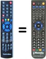 Replacement remote control Technisat DIGIBOXX T4