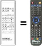 Replacement remote control DIGICOMPUTER ON SCREEN DISPLAY 705 / 265