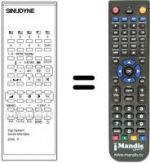 Replacement remote control DIGI SYSTEM 6700 PIP