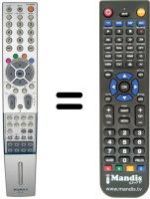 Replacement remote control Humax LIT 26 DTT