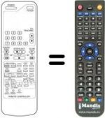 Replacement remote control Vexa VX 2021 A