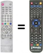 Replacement remote control Daewoo DT 2107