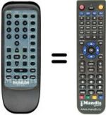 Replacement remote control DTC 100 TH