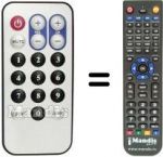 Replacement remote control ADDON DTV-2 GO