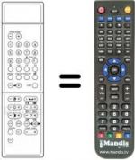 Replacement remote control DTV 2 DIGITAL