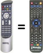 Replacement remote control Benq DV 3750
