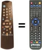 Replacement remote control DVB 710 C.I