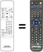 Replacement remote control Daewoo DVF 46