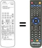 Replacement remote control Daewoo DVR 4167 D / P