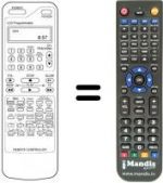 Replacement remote control Daewoo DVR 7375