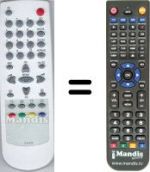 Replacement remote control Daewoo DTG 28