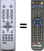 Replacement remote control Daewoo DTY 28A8S