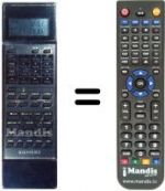 Replacement remote control Sanyo 3800 EX