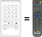 Replacement remote control UNIVERSUM 9283342