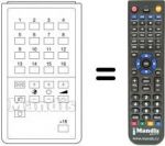 Replacement remote control UNIVERSUM 9556085
